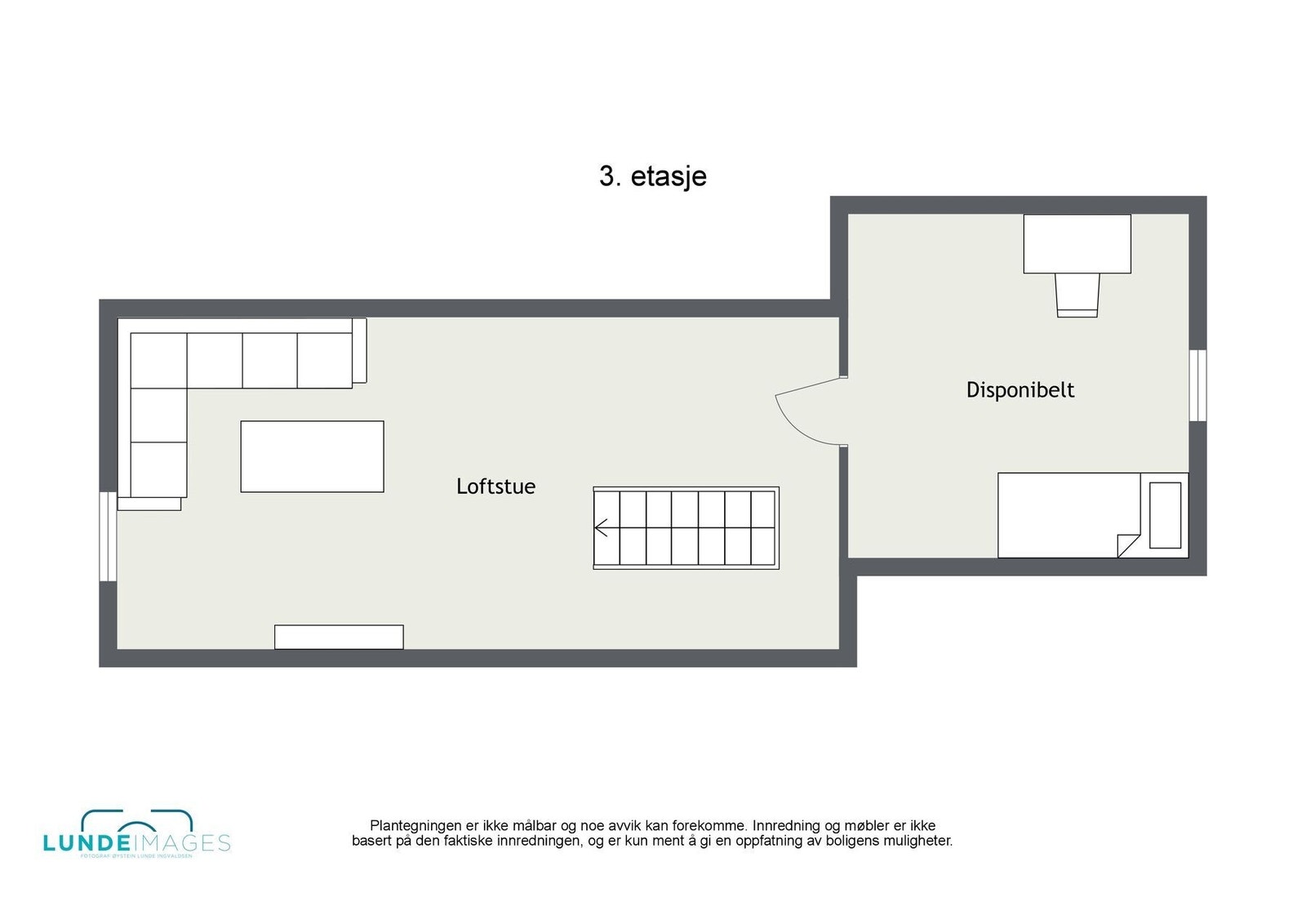Planskisse 3. etasje - ikke målbar Galleribilde