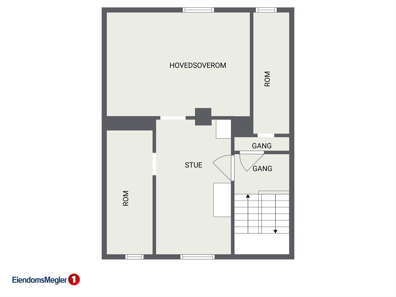 Planskisse loftsetasje. Galleribilde