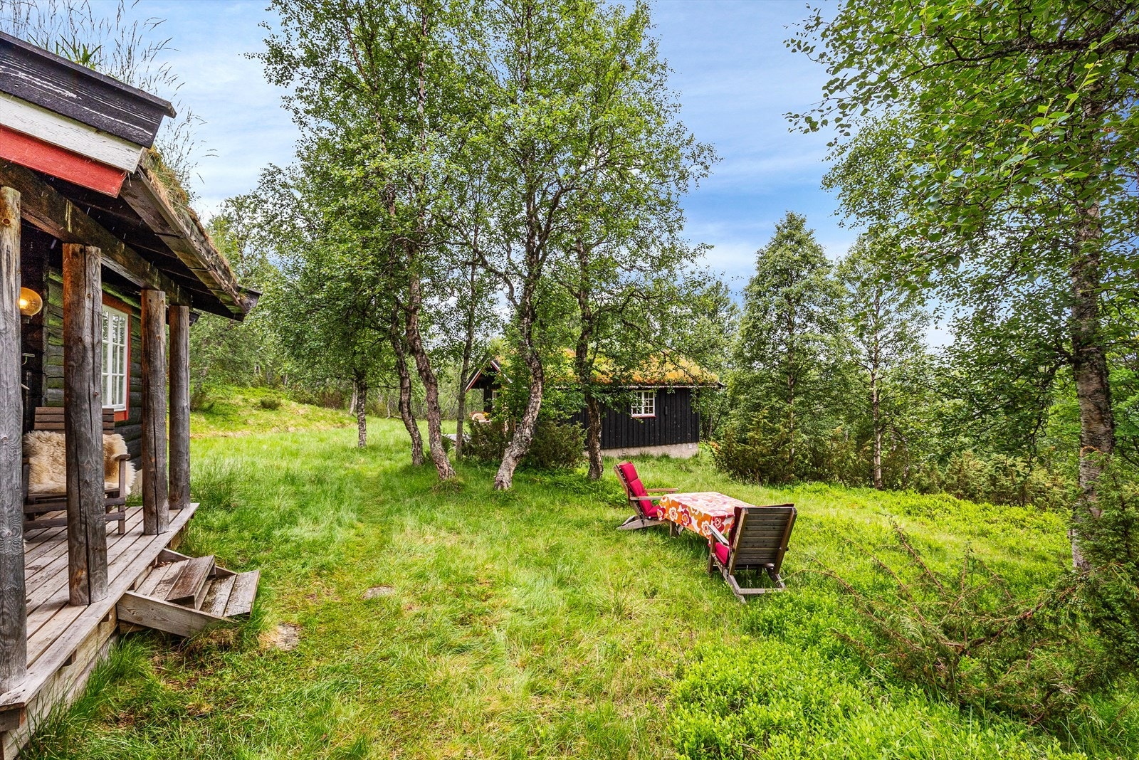 Fritidsboligen ligger på en meget fin tomt høyt oppe i hyttefeltet Galleribilde