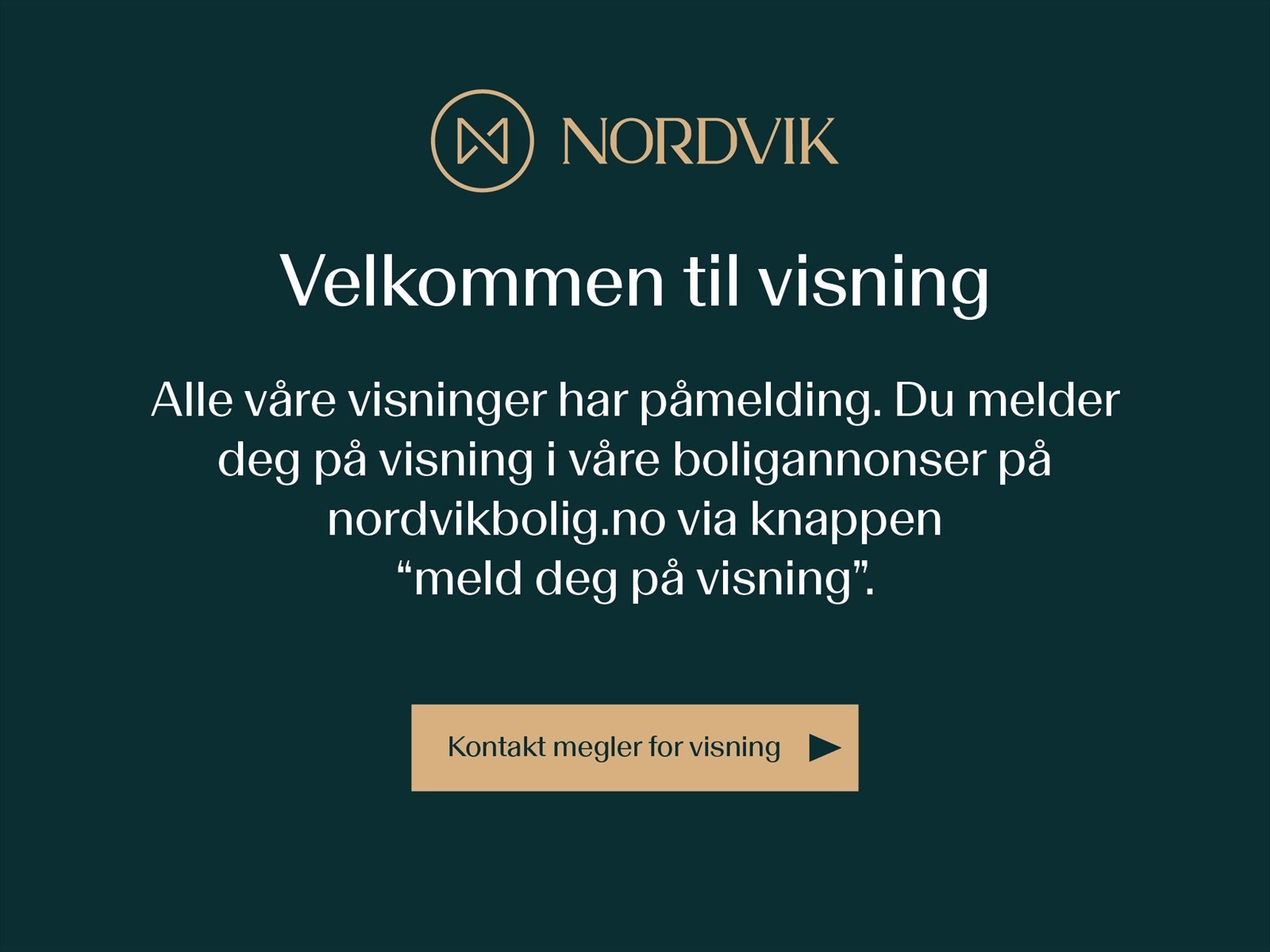 Husk å melde deg på visning. Galleribilde
