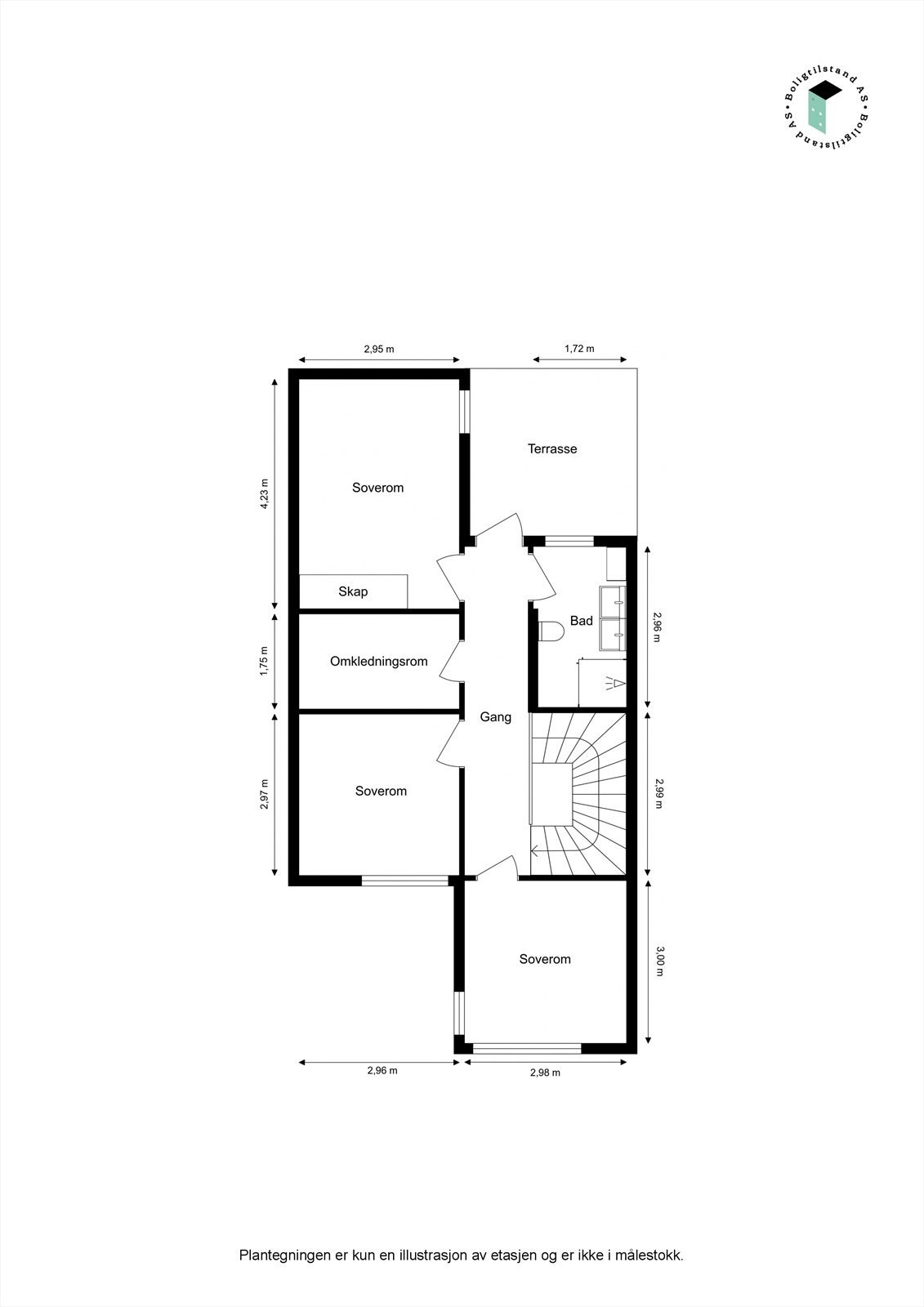 Plantegning 2. etg. Galleribilde
