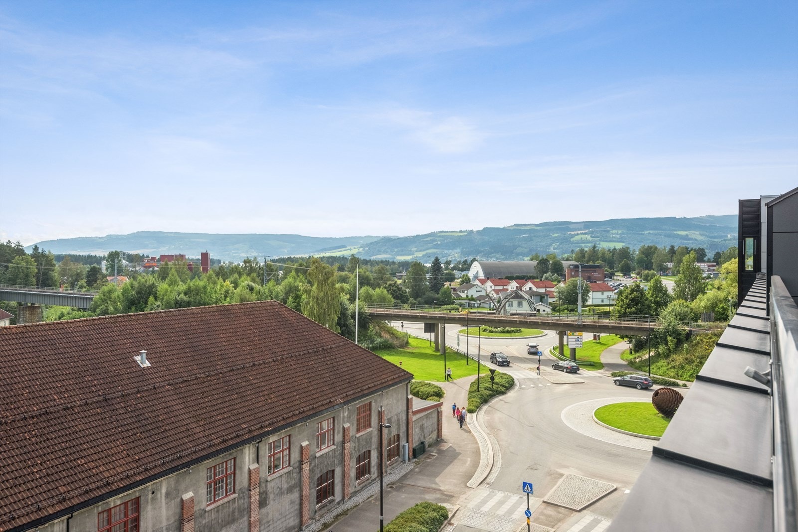 Utsiktsbilde fra balkongen. Galleribilde