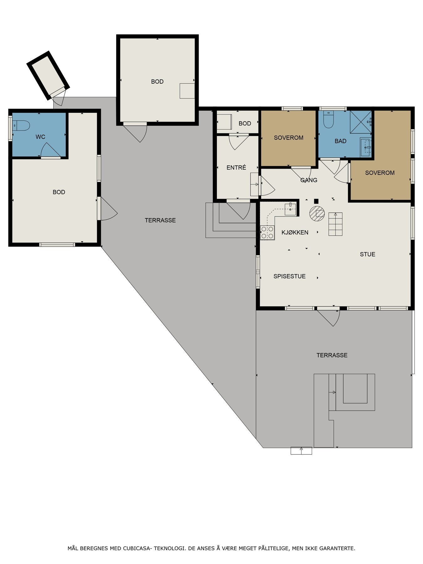 Plantegning over hovedplanet. Galleribilde