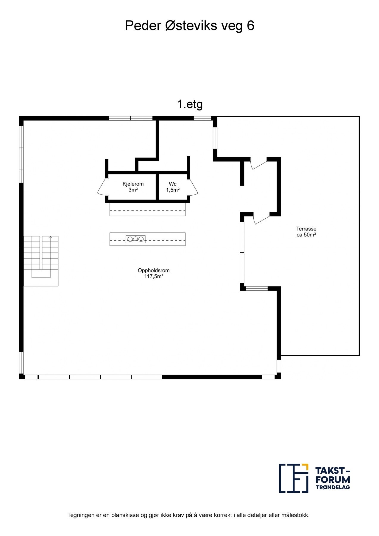 Planskisse - 1.etasje Galleribilde