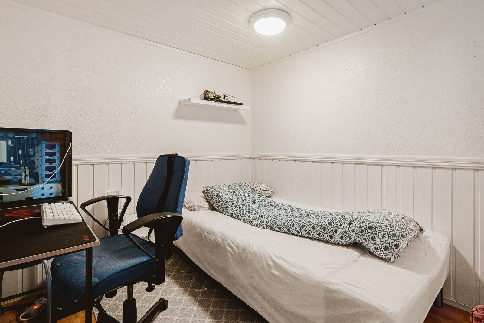 Soverom 5. Tidligere uinnredet areal, det er ikke søkt bruksendring.