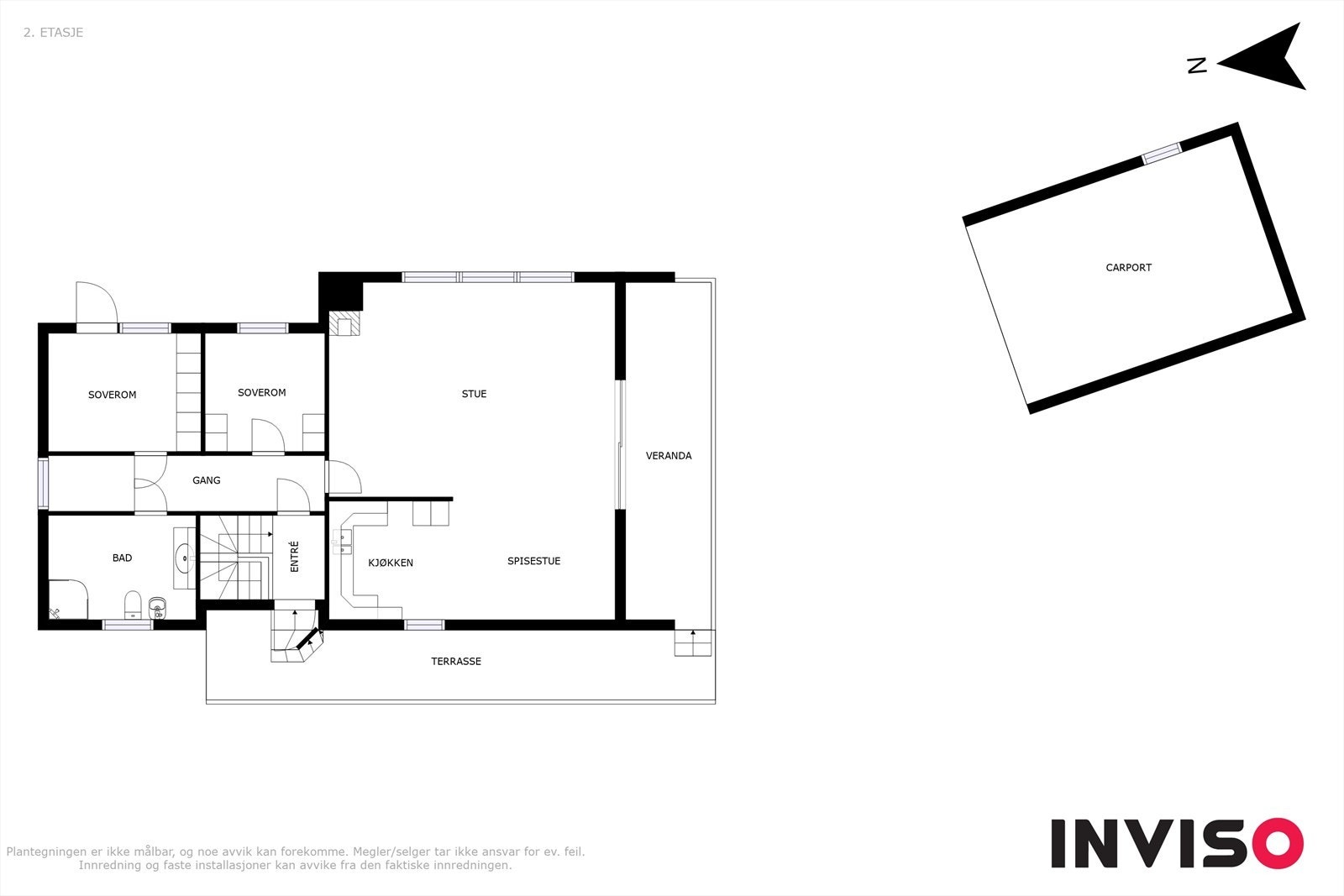 Plantegning hovedetasjen Galleribilde