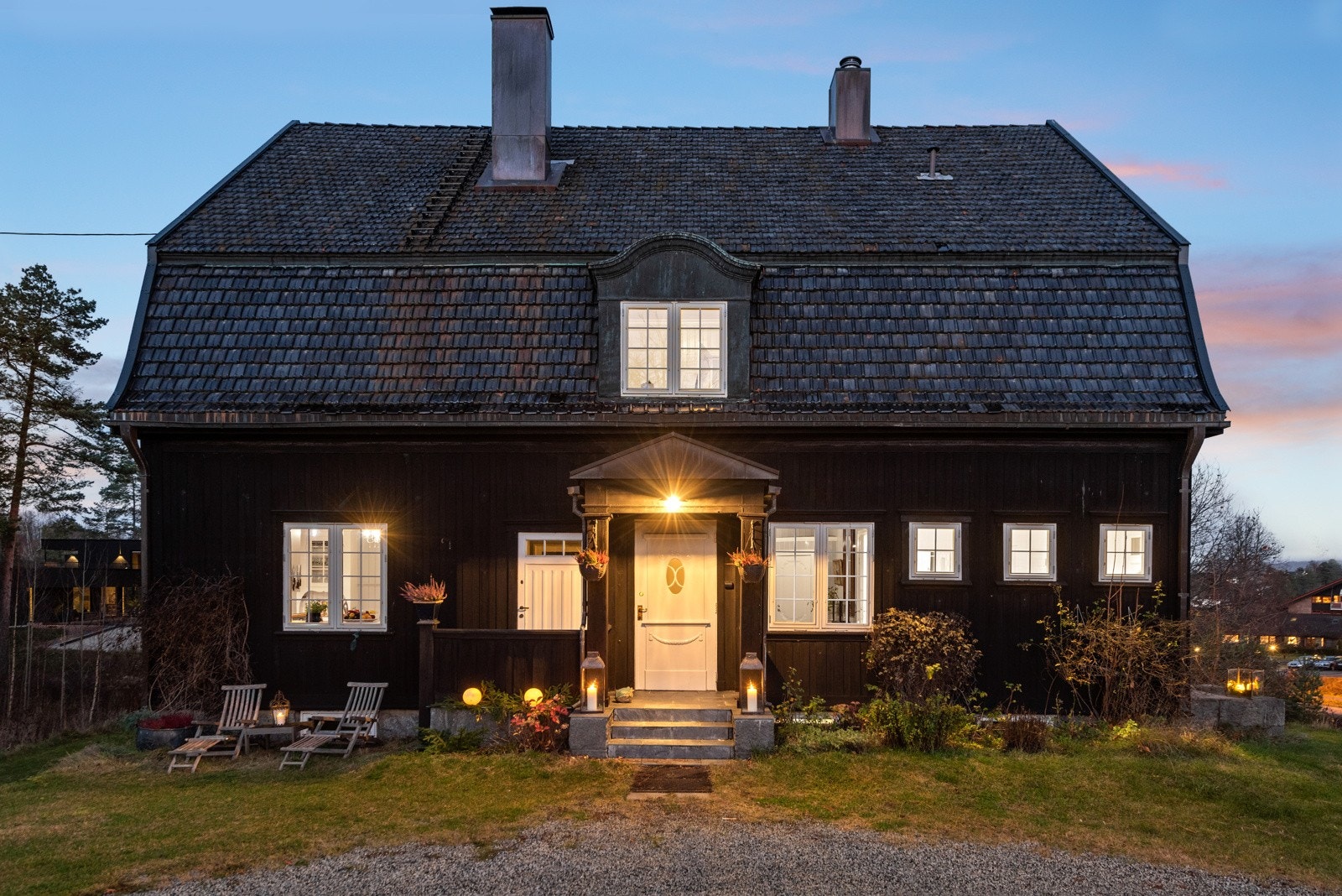 Koselig og innbydende inngangsparti. Galleribilde