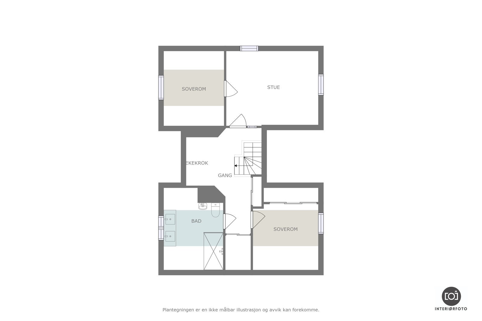 Plantegning 2.etasje Galleribilde