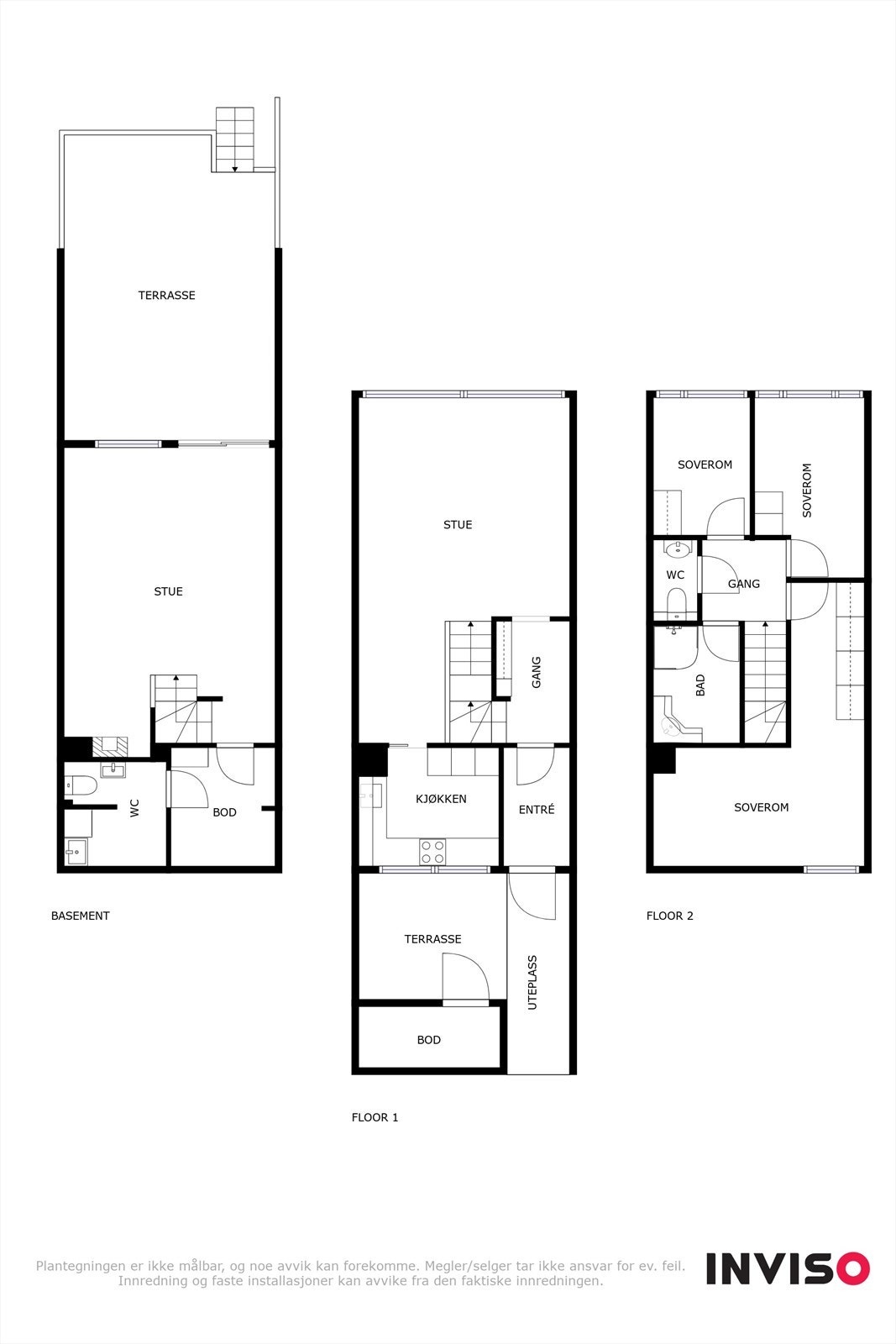 Planskisser av alle etasjene Galleribilde