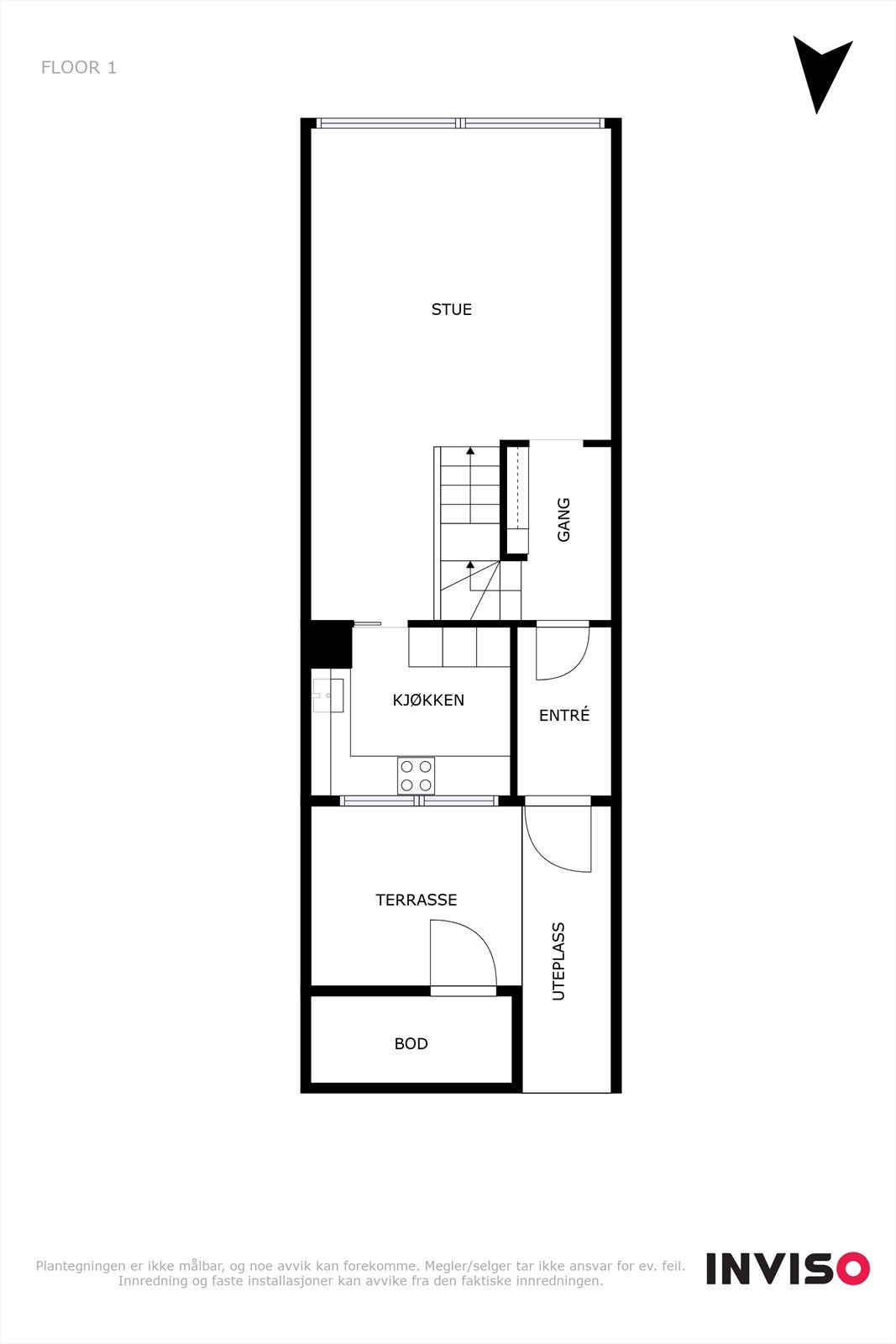 Planskisse 1. etasje Galleribilde