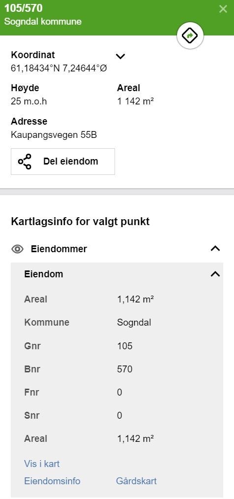 info henta frå kommunekart.com Galleribilde