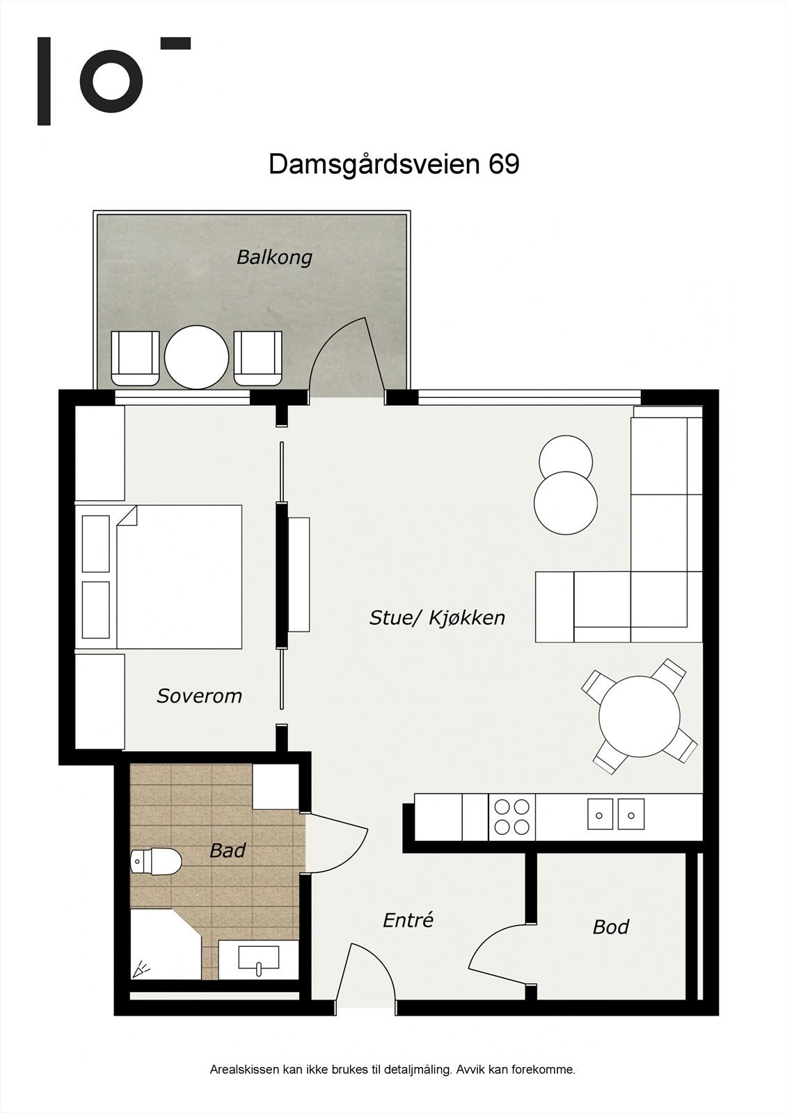 - God planløsning med primærrom på 44 m² - Galleribilde