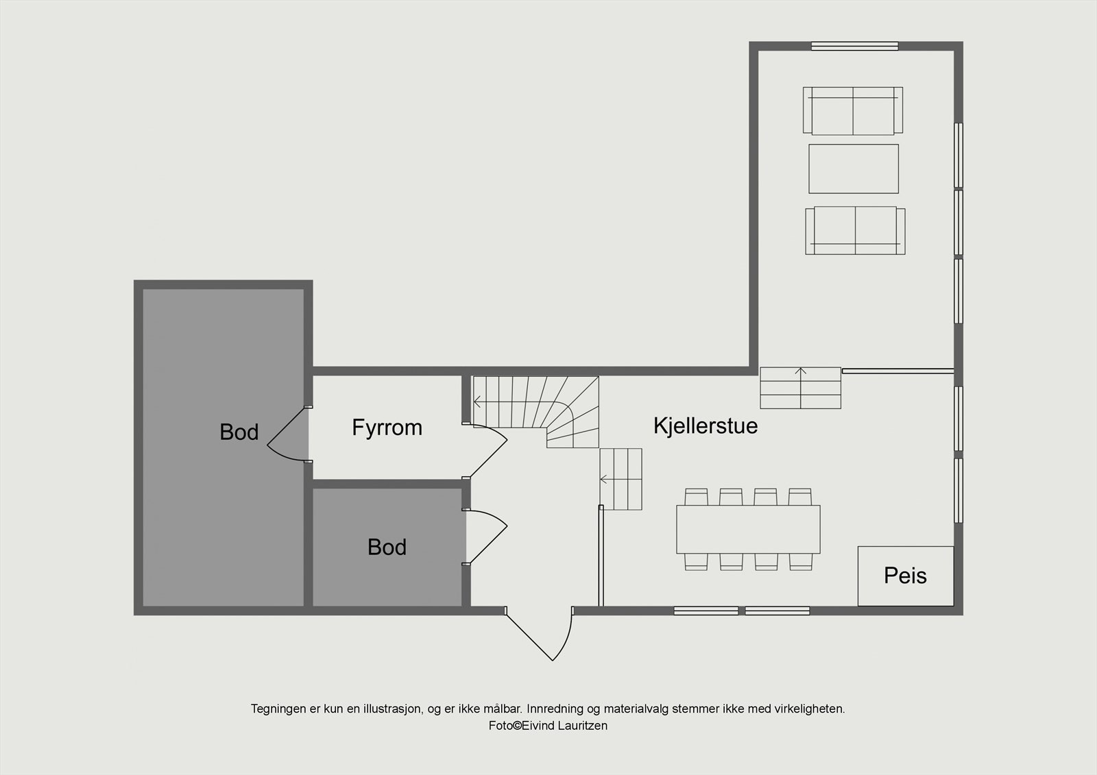 Underetasje. Galleribilde
