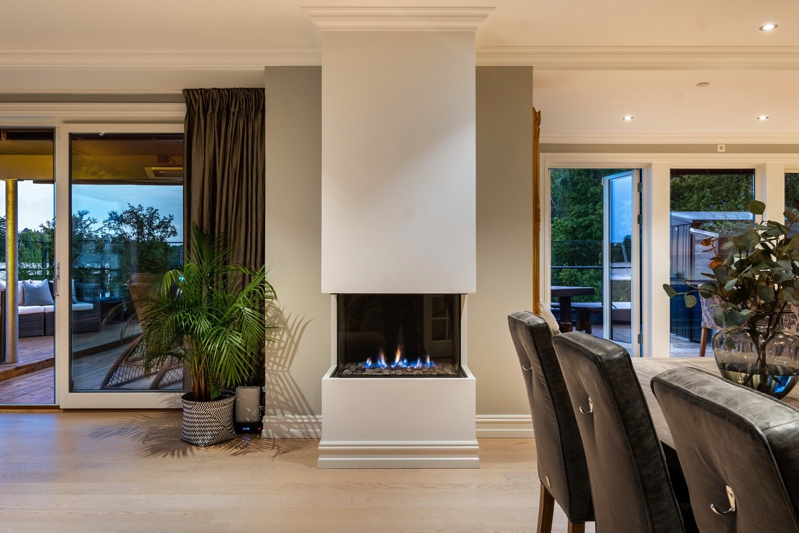 Gasspeisen gir effektiv og lun varme på kalde dager. Galleribilde