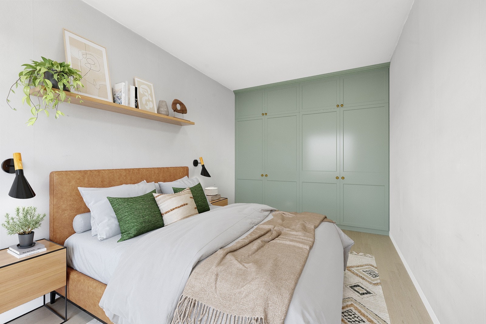 Illustrasjonsbilde for soverom. Galleribilde