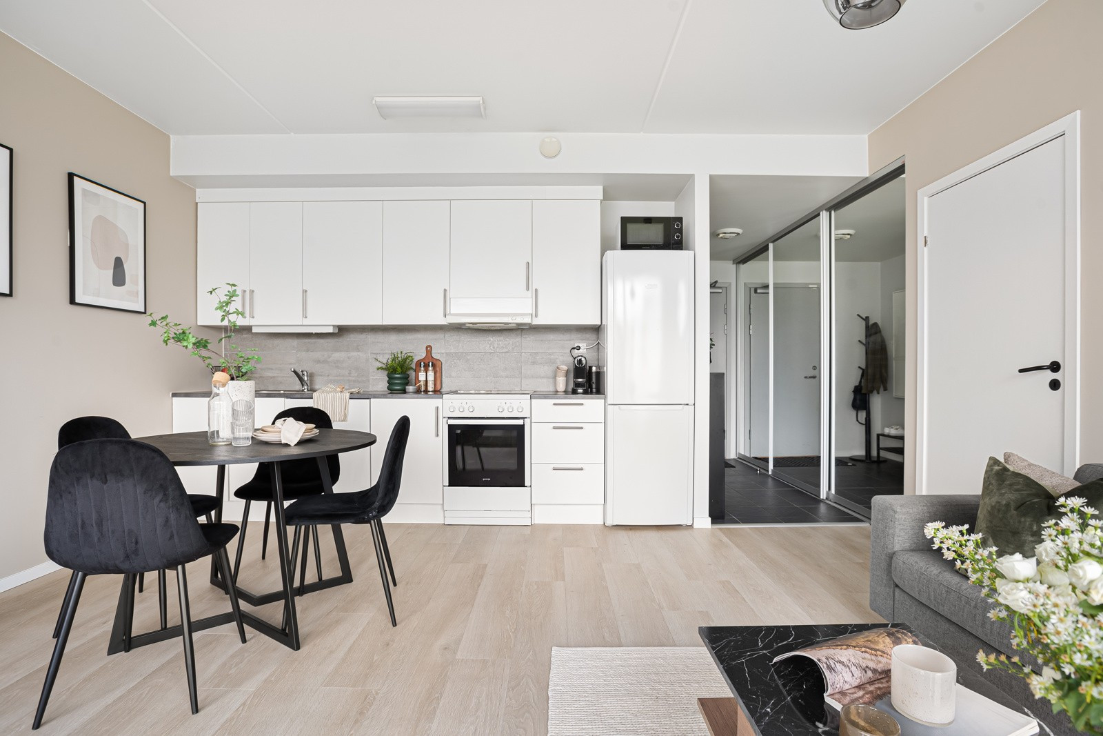 Plass til spisebord