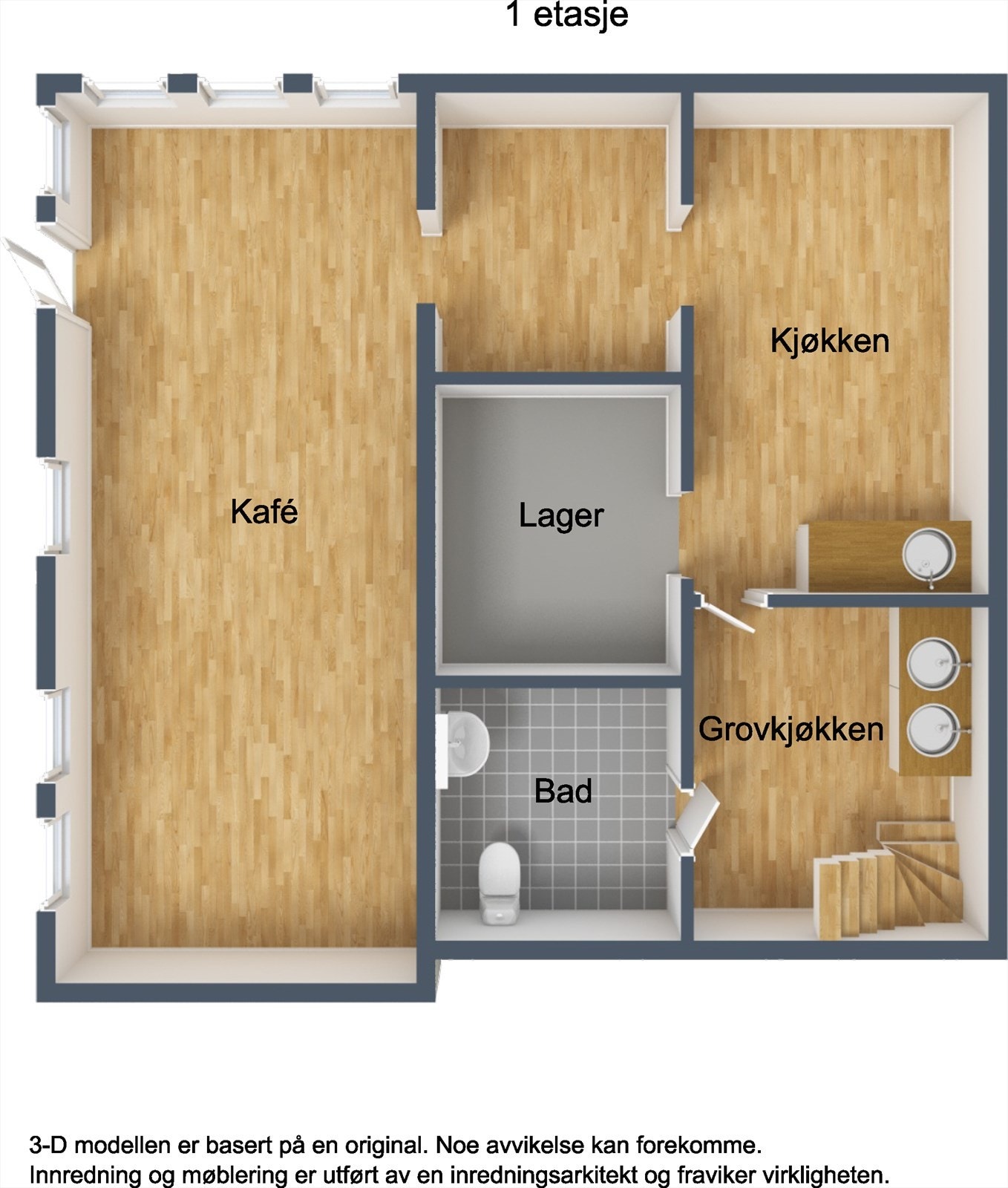Plantegning gatekjøkken Galleribilde