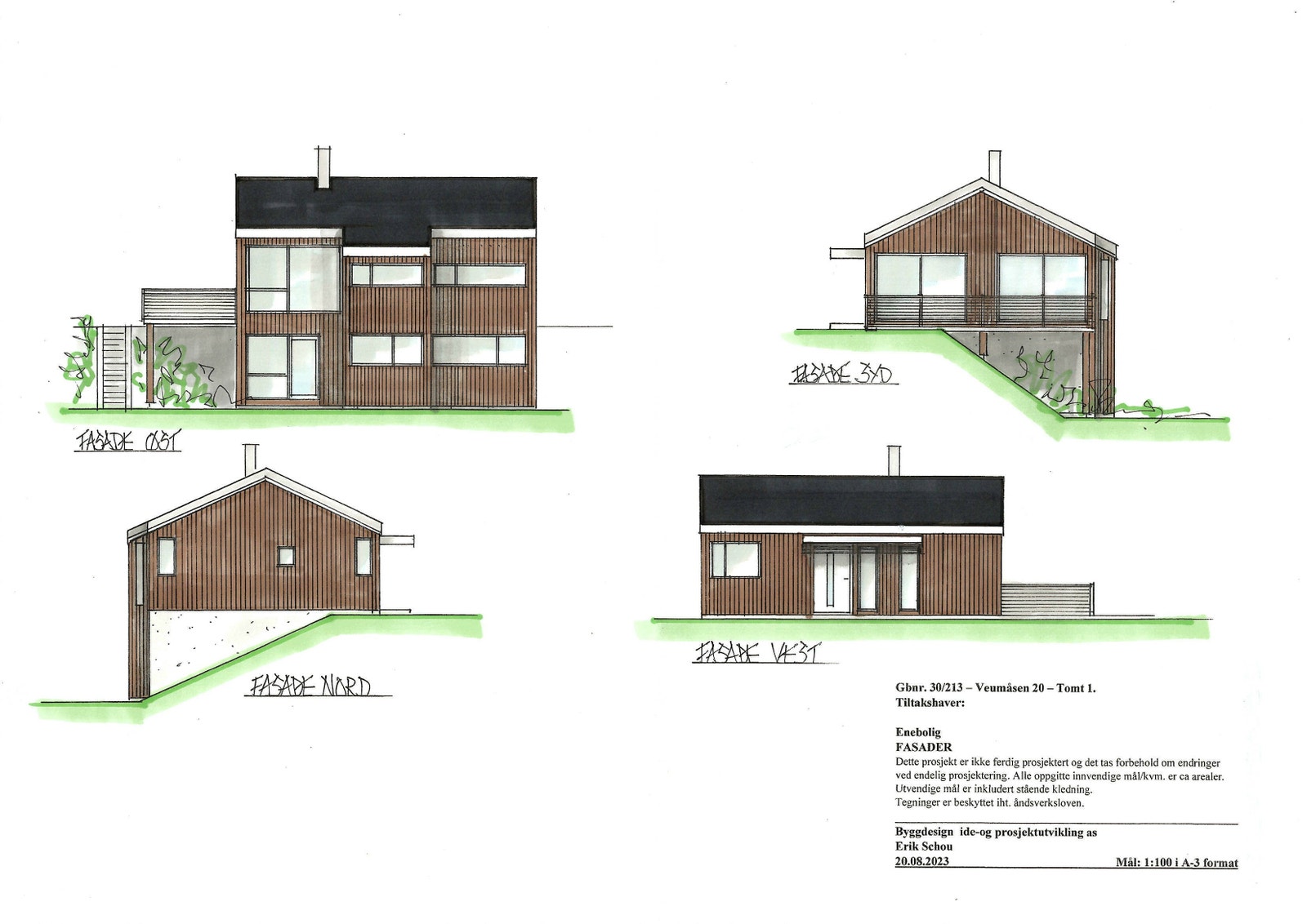 Ide-skisse til enebolig - Tomt 1
Ta kontakt for mer info / tomtebefaring : tlf. 908 53 961
erik.schou@norgeshus.no Galleribilde