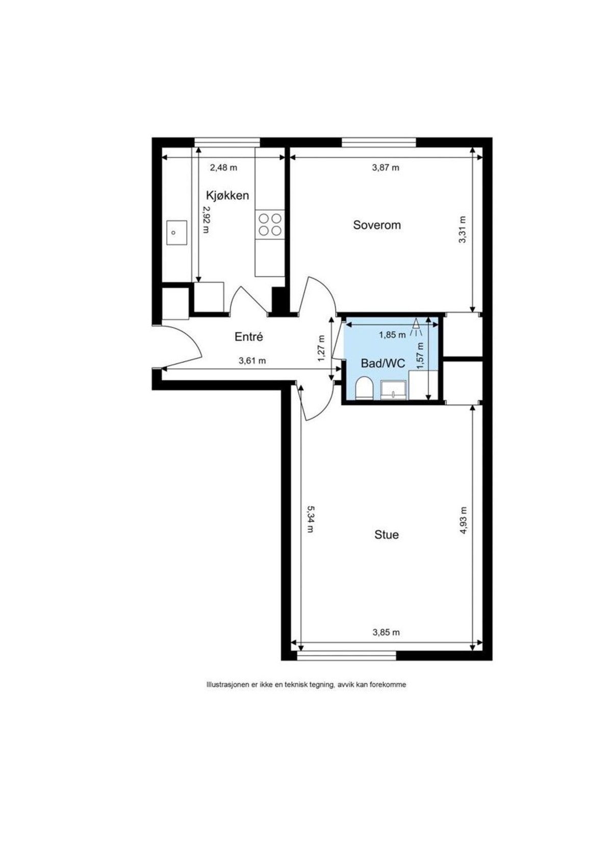 Plantegning Galleribilde