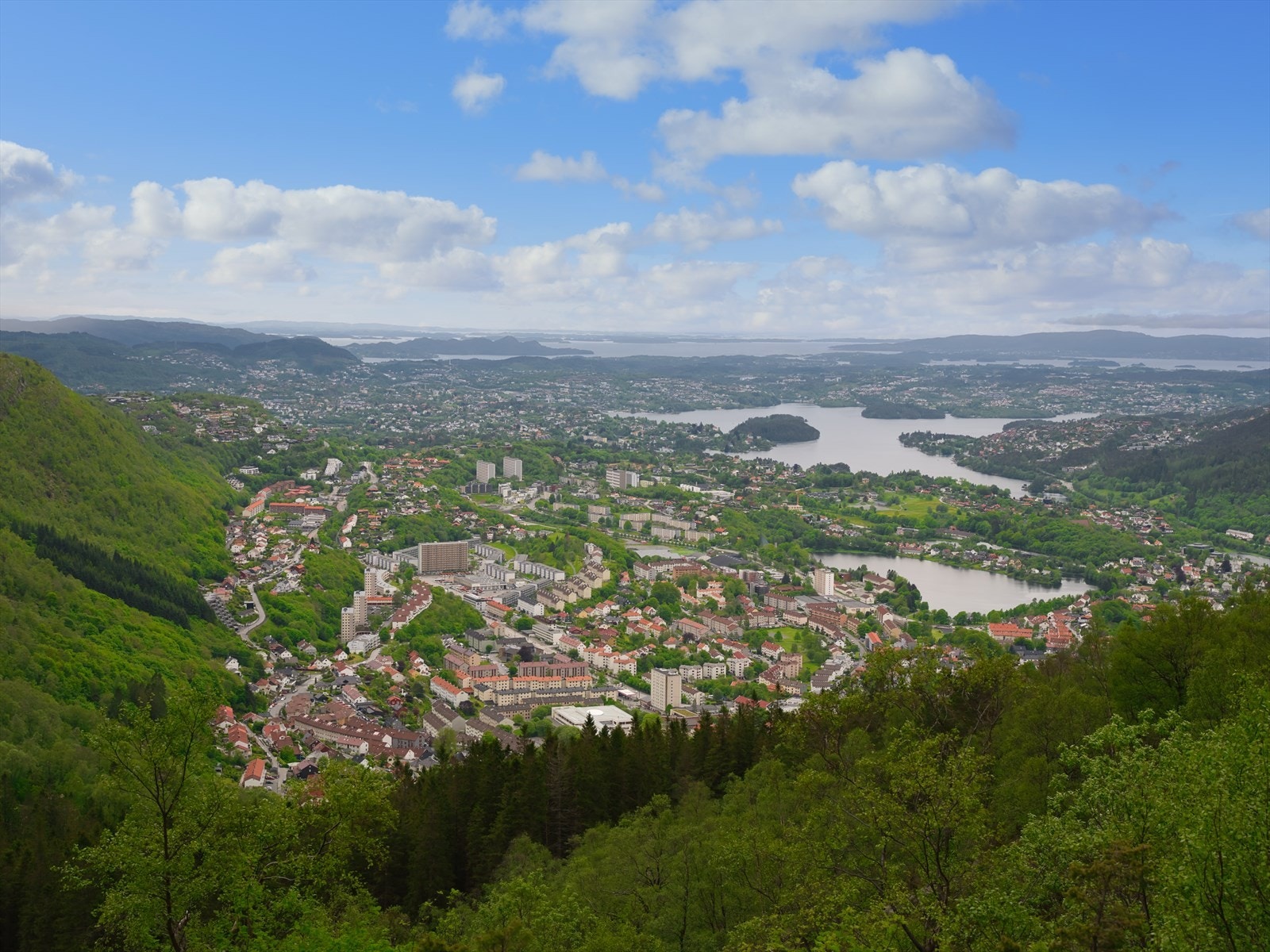 Det er kort vei til Ulriken. Galleribilde