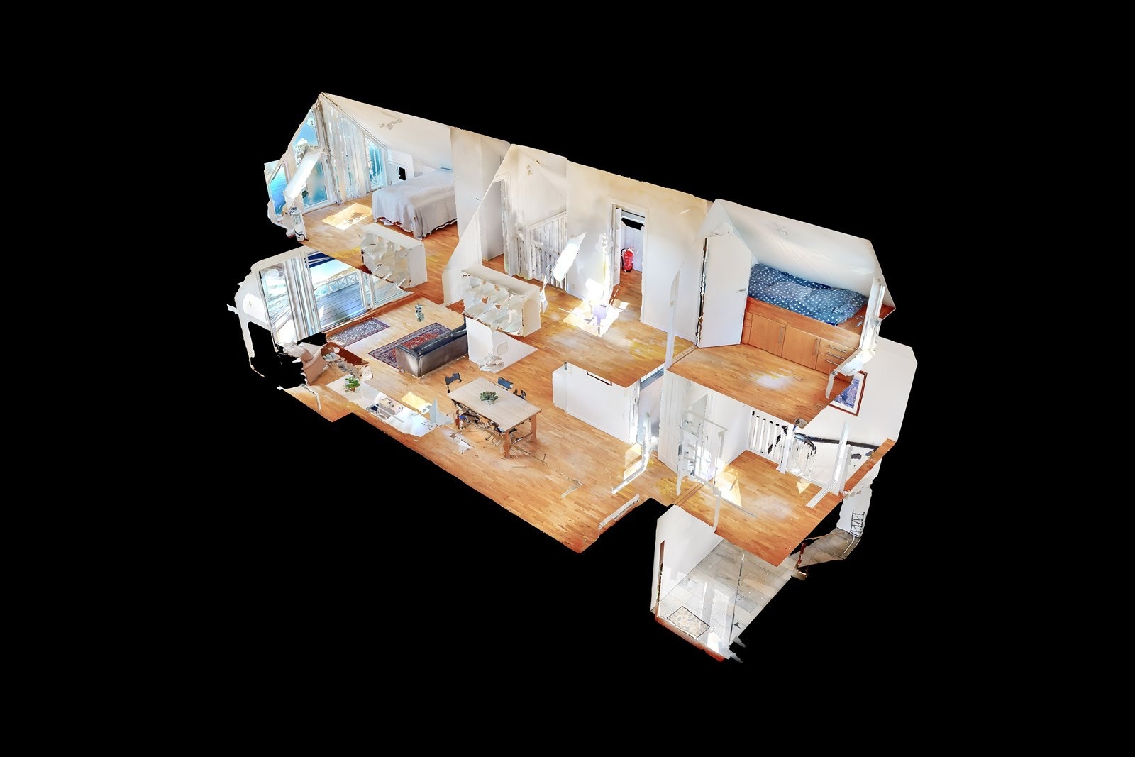 Plantegning - Blue print Galleribilde