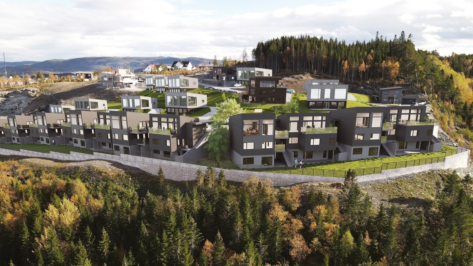 Boligfeltet blir en forlengelse av Gevingfeltet og ligger i et område som er godt tilrettelagt for barnefamilier. Galleribilde