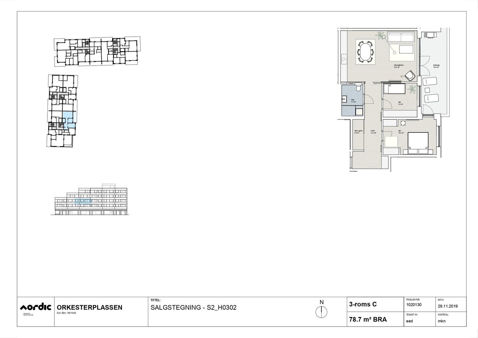 Plantegning av leiligheten. Galleribilde
