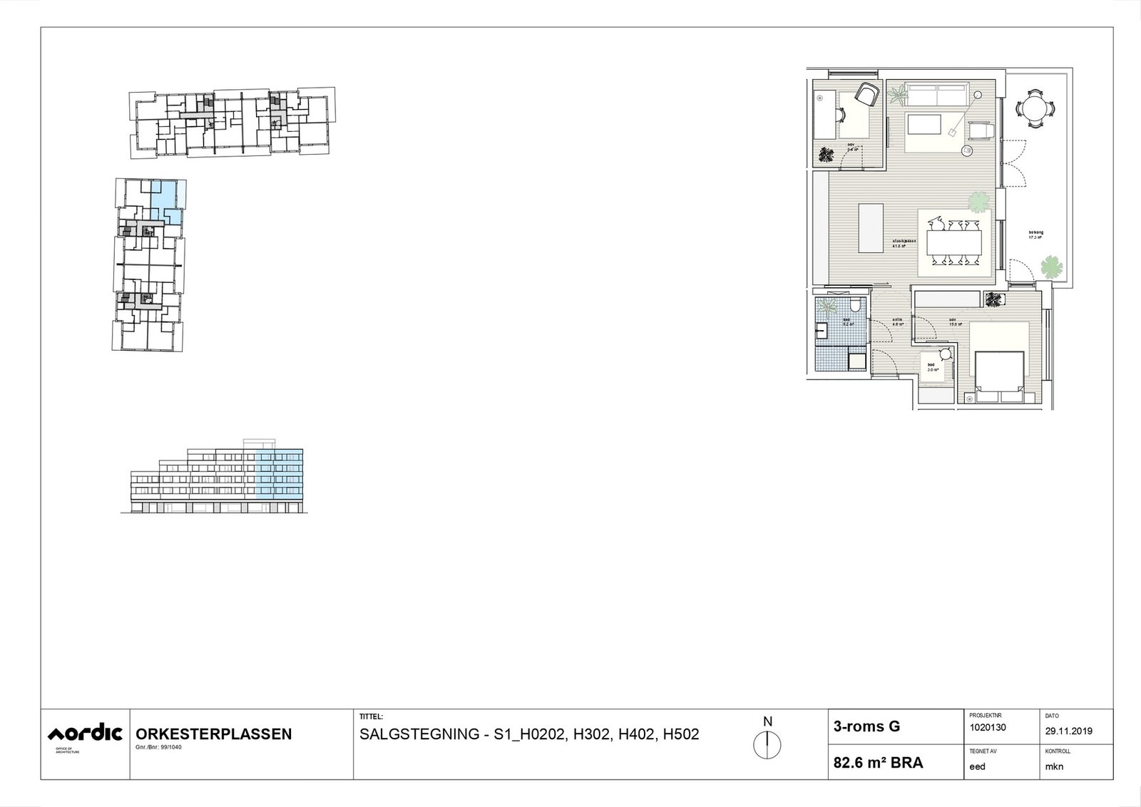 Plantegning av leiligheten. Galleribilde