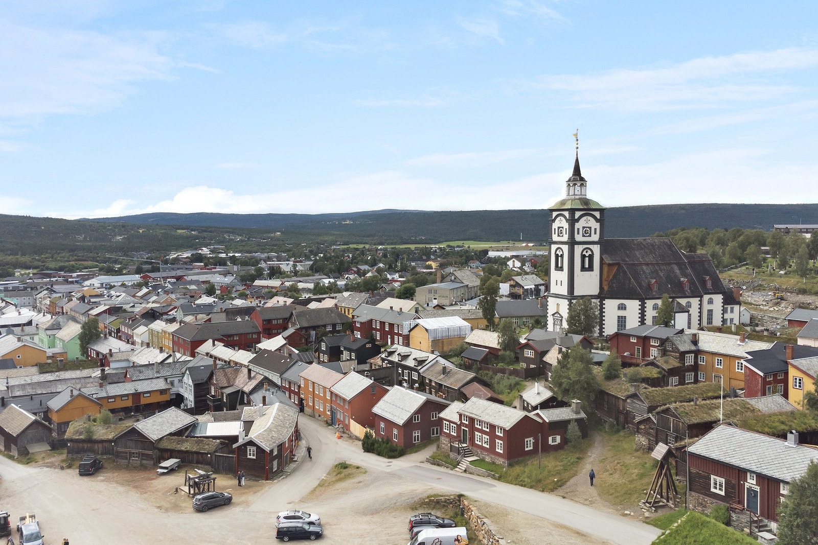 Dronebilde Galleribilde