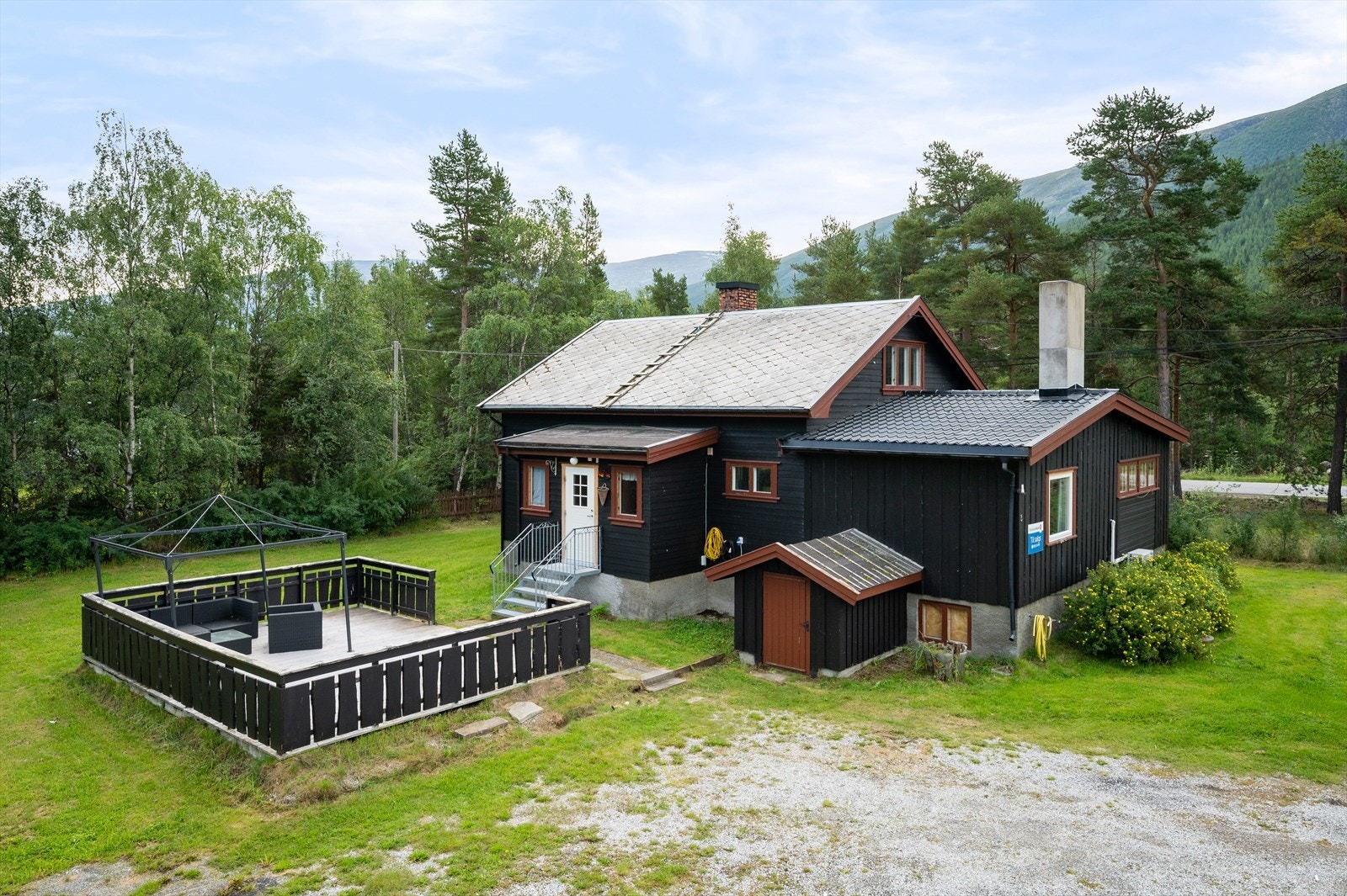 Det er gode solforhold på eiendommen. Galleribilde
