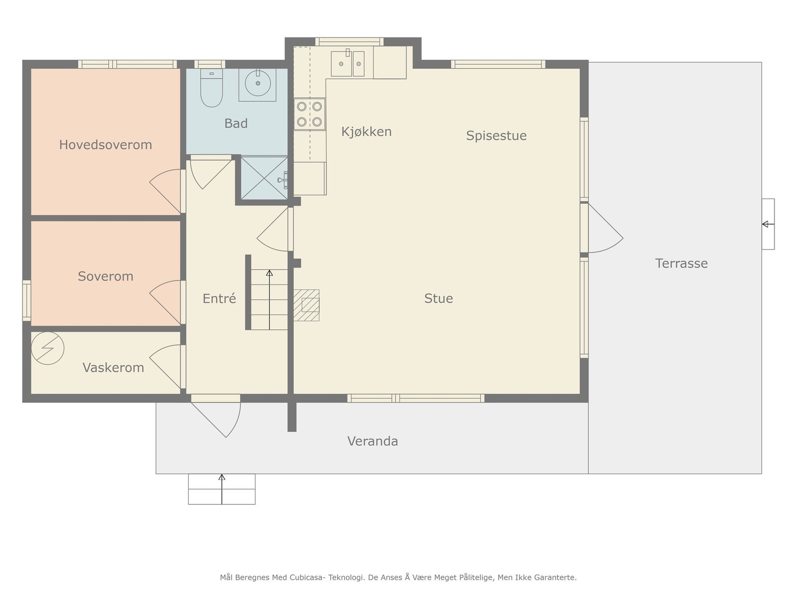 Plantegning hovedetasje Galleribilde
