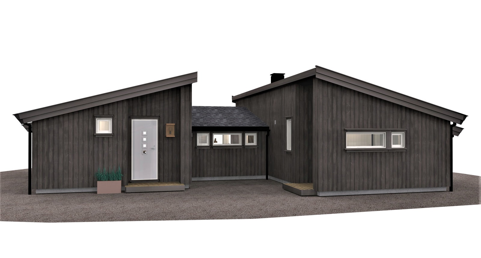 Hytte Ramsvik 3. Til tomt F1-1
Den samme hytten er bygget på på tomt F1-3. Galleribilde