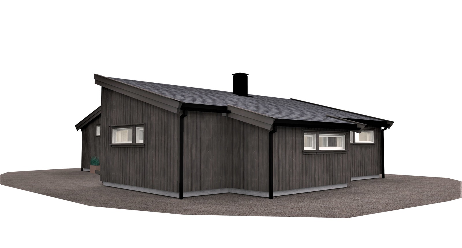 Hytte Ramsvik 3. Til tomt F1-1
Den samme hytten er bygget på på tomt F1-3. Galleribilde