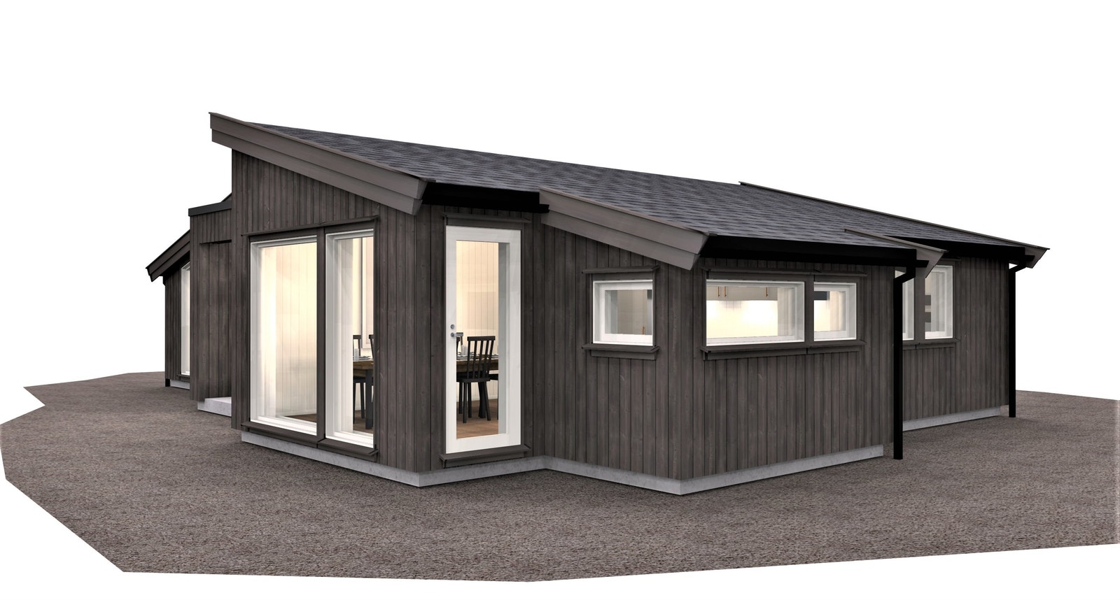 Hytte Ramsvik 3. Til tomt F1-1
Den samme hytten er bygget på på tomt F1-3. Galleribilde