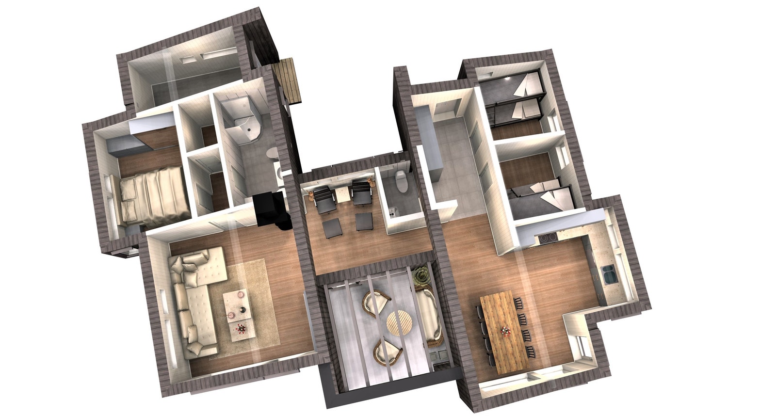 Hytte Ramsvik 3. Til tomt F1-1
Den samme hytten er bygget på på tomt F1-3. Galleribilde