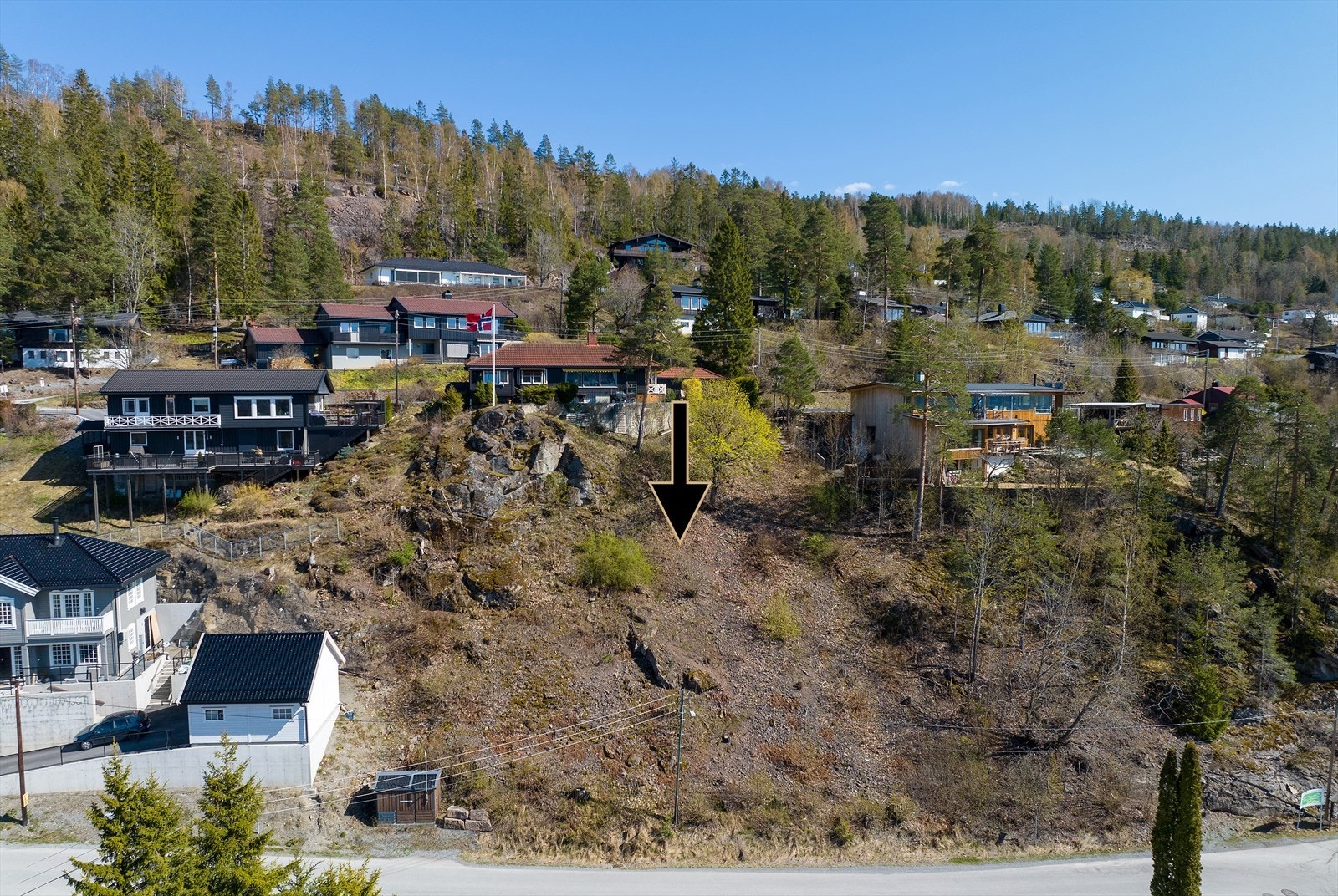 I salgsoppgaven følger en innledende vurdering av tomten utført av Rambøll Galleribilde