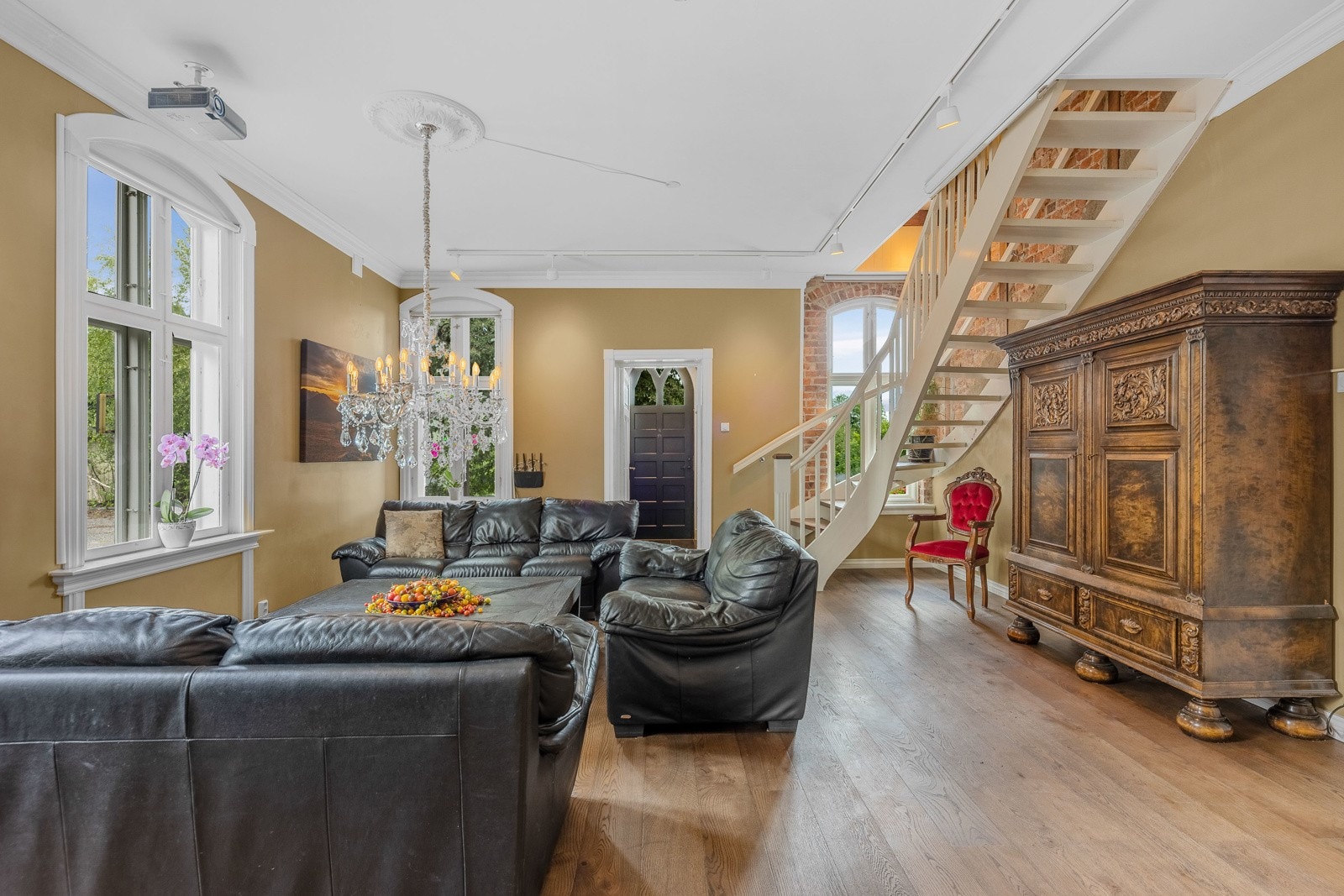 Den gode takhøyden går stuen er ny dimensjon. Galleribilde