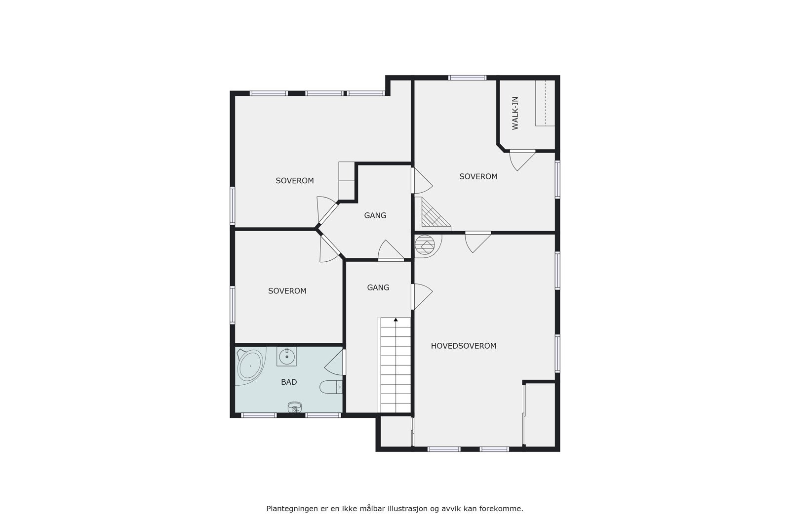 Plantegning 2.etg. Galleribilde