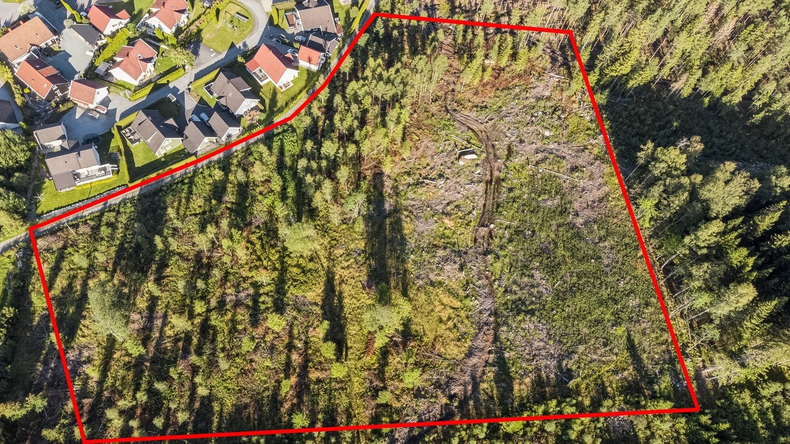 Området skal bygges ut med eneboliger og tomannsboliger. Galleribilde