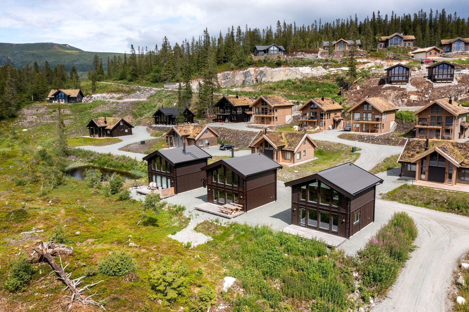 Nedre Fossliseteråsen 14 ligger fint til i ett nyere og flott hytteområde. Galleribilde