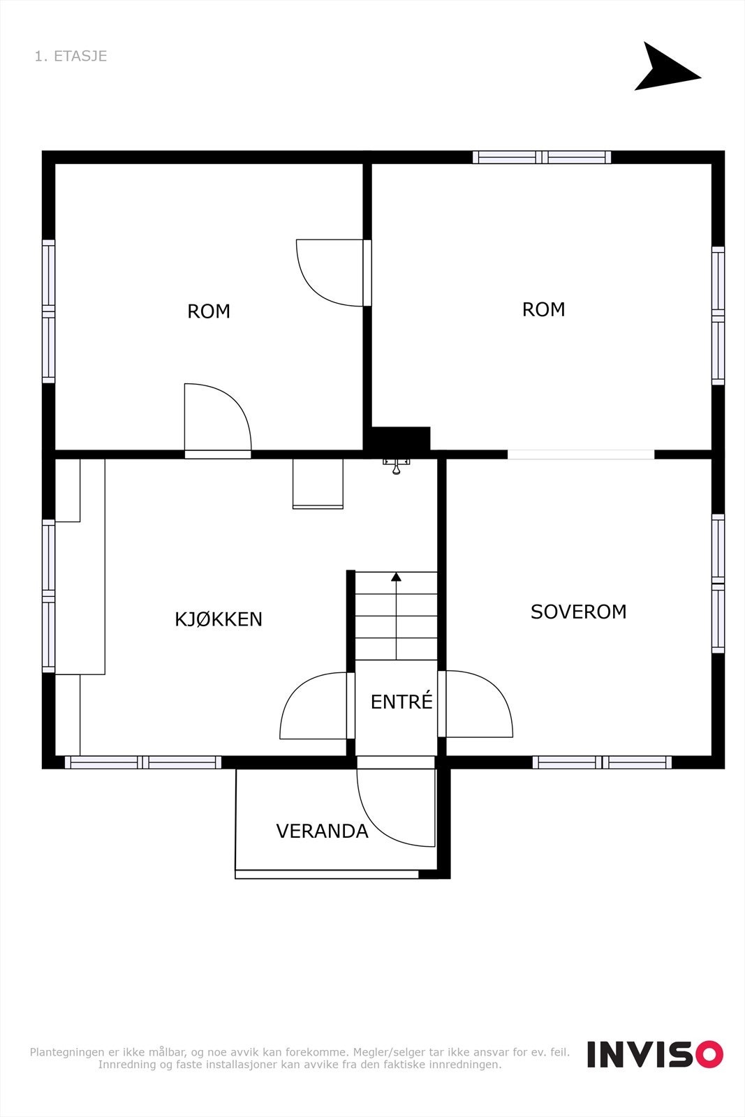 Plantegning 1. etasje Galleribilde