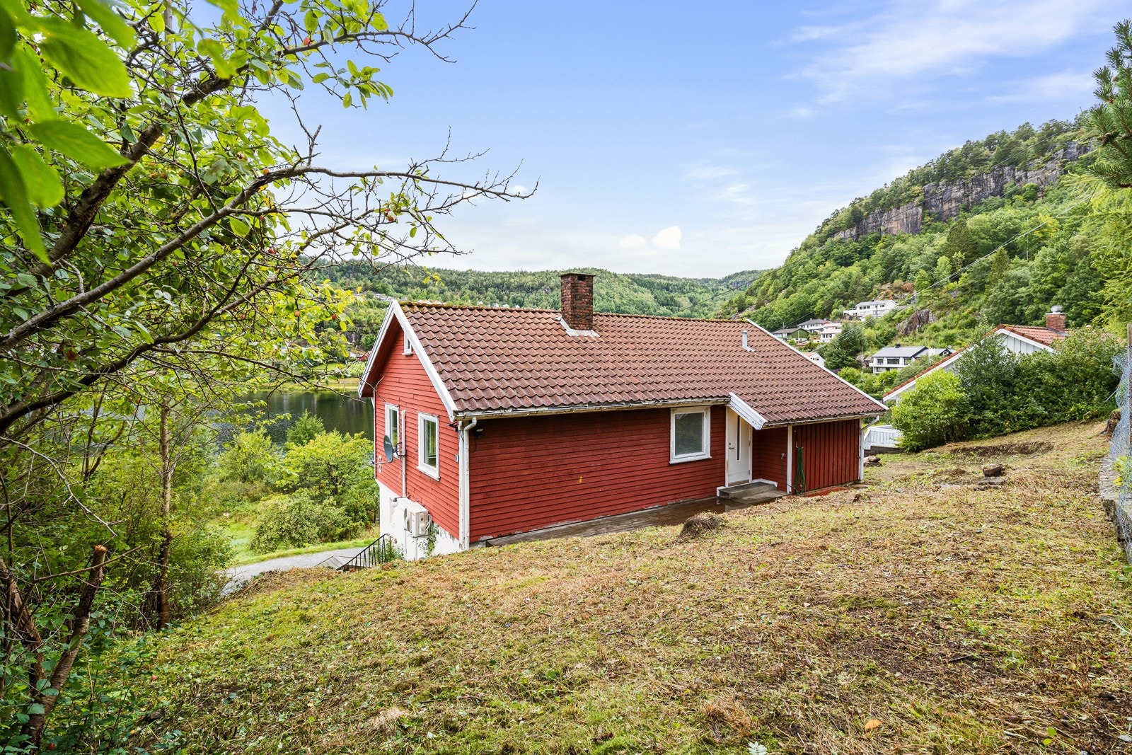 Hage på baksiden av huset. Galleribilde