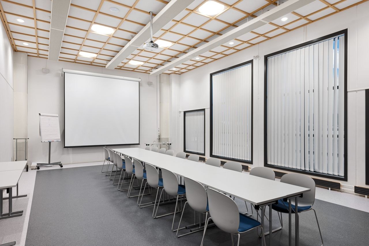 Ett av flere møterom man har tilgang til. Galleribilde