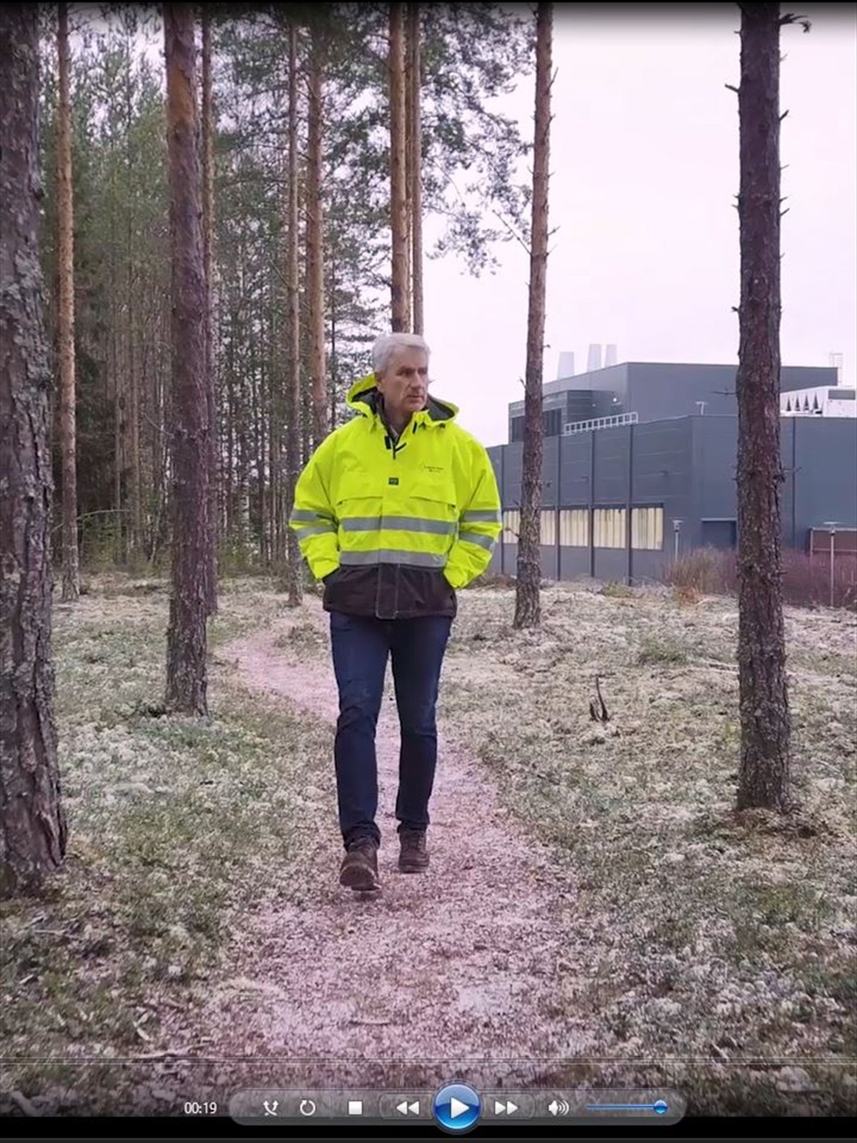 Skjermbilde med tidslinje. Galleribilde