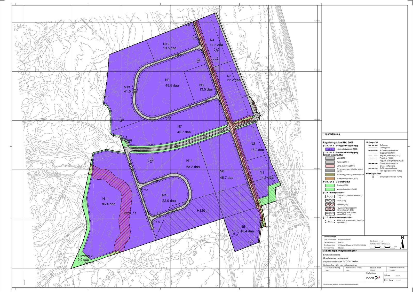 Reguleringsplan kart. Galleribilde