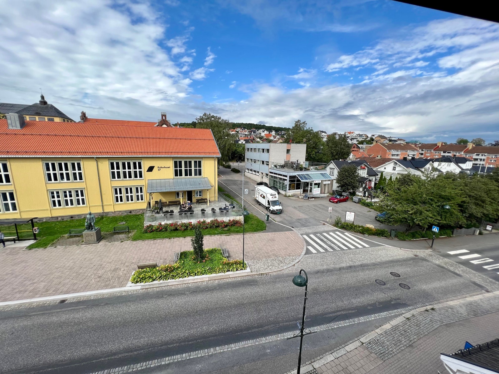 Utsikt fra takvindu Galleribilde