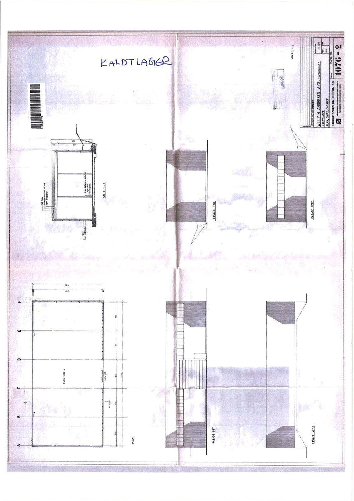 Tegning kaldtlager Galleribilde