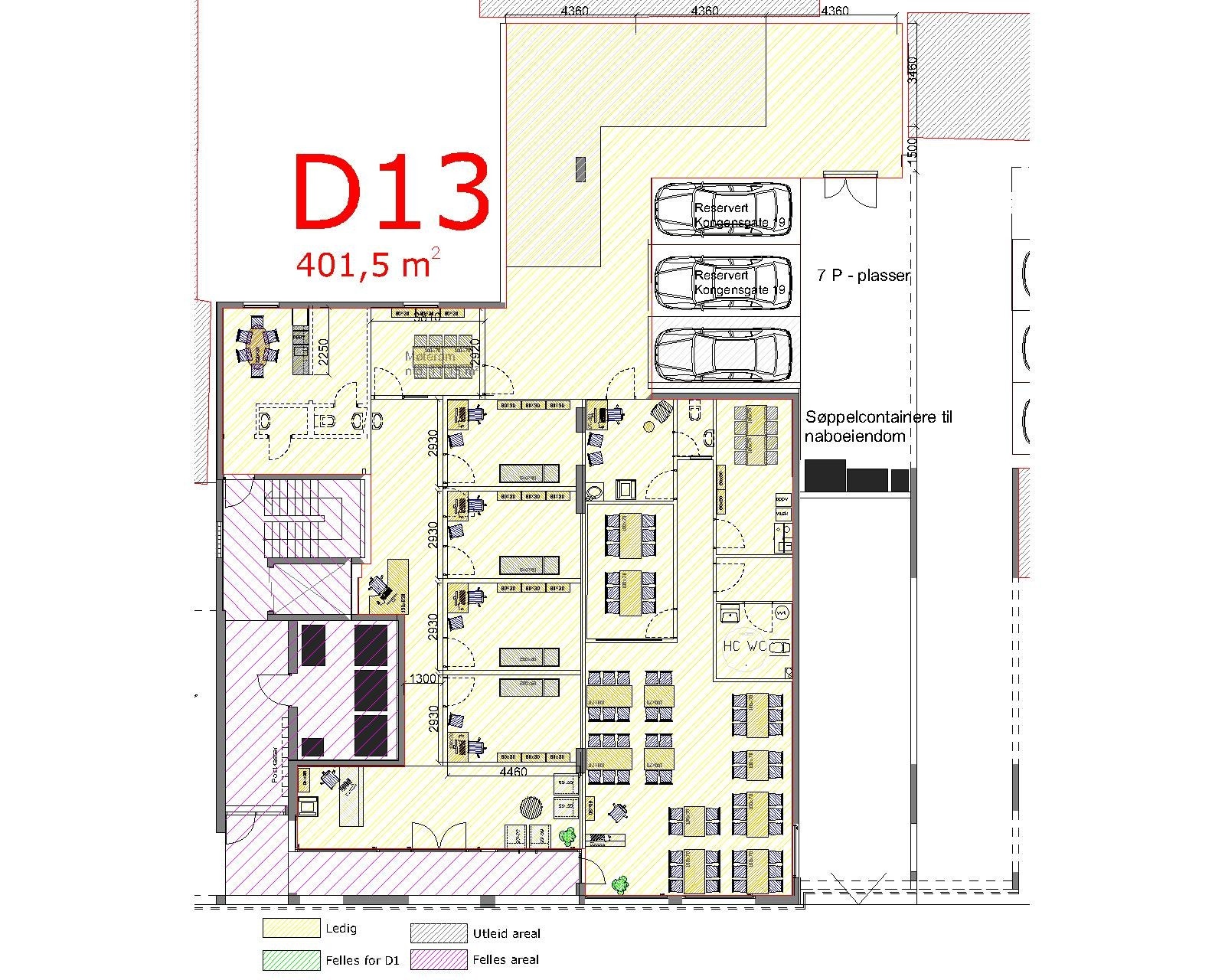 D13 Totalplan Galleribilde