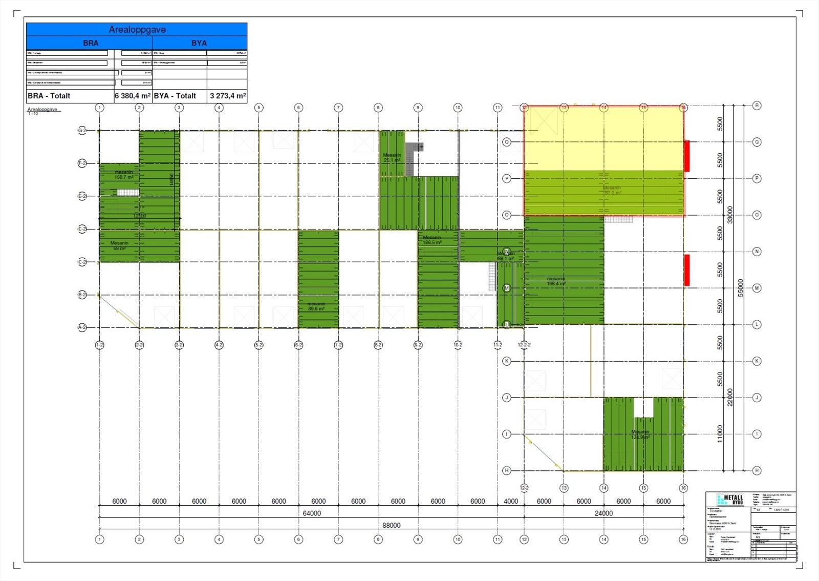 Plantegning mesanin Galleribilde