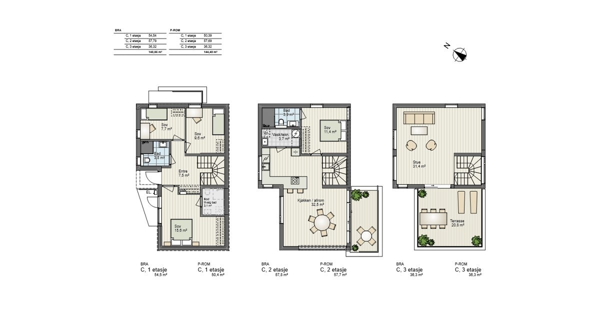 C PLAN 1-3 Galleribilde